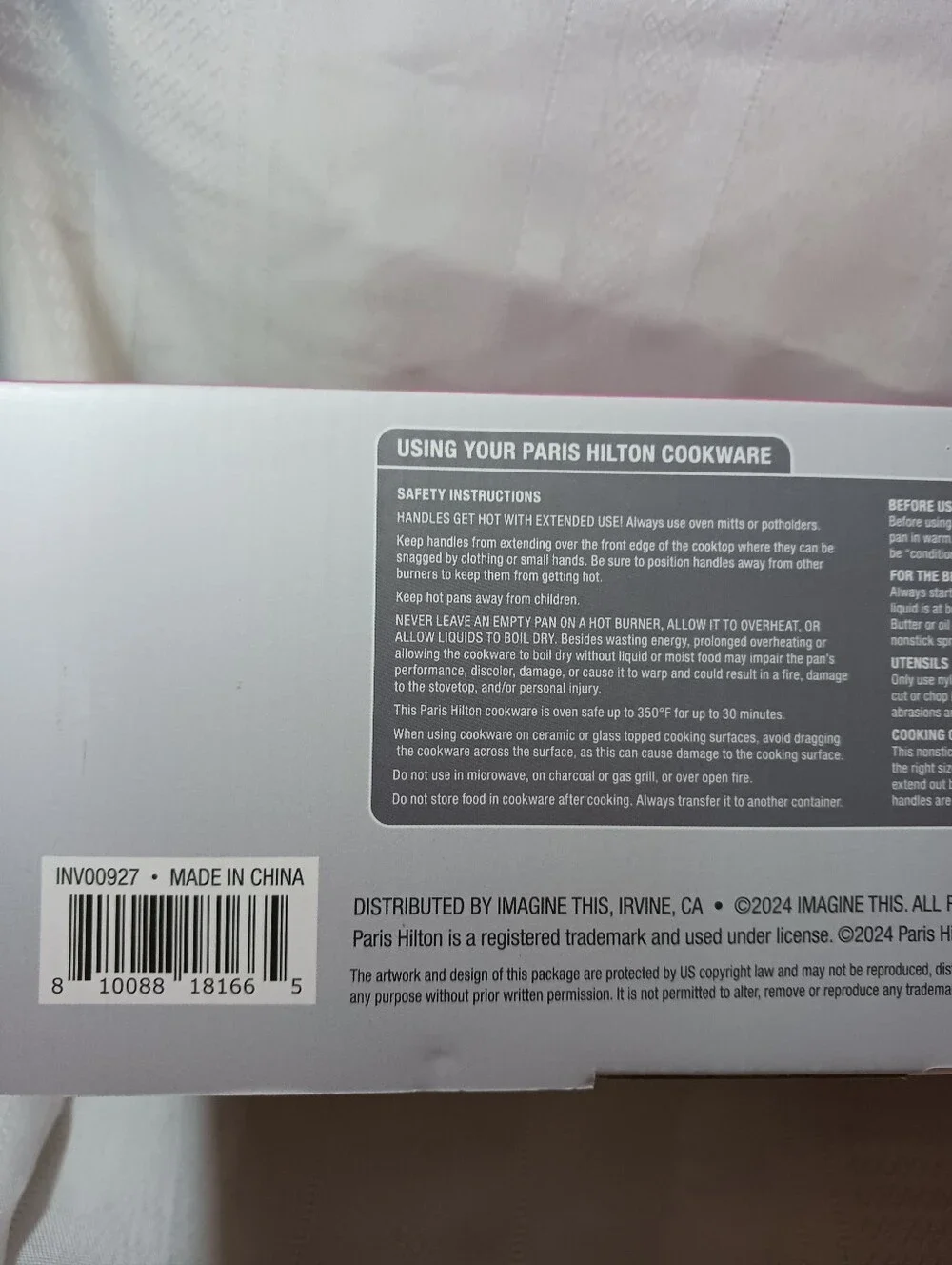 Paris Hilton sealed box